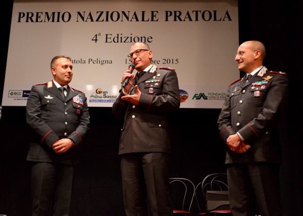 La premiazione del maresciallo Adelio Francesco Rosato