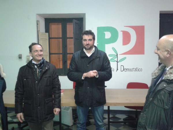 Nella foto il segretario regionale Marco Rapino con il segretario provinciale Mario Mazzetti